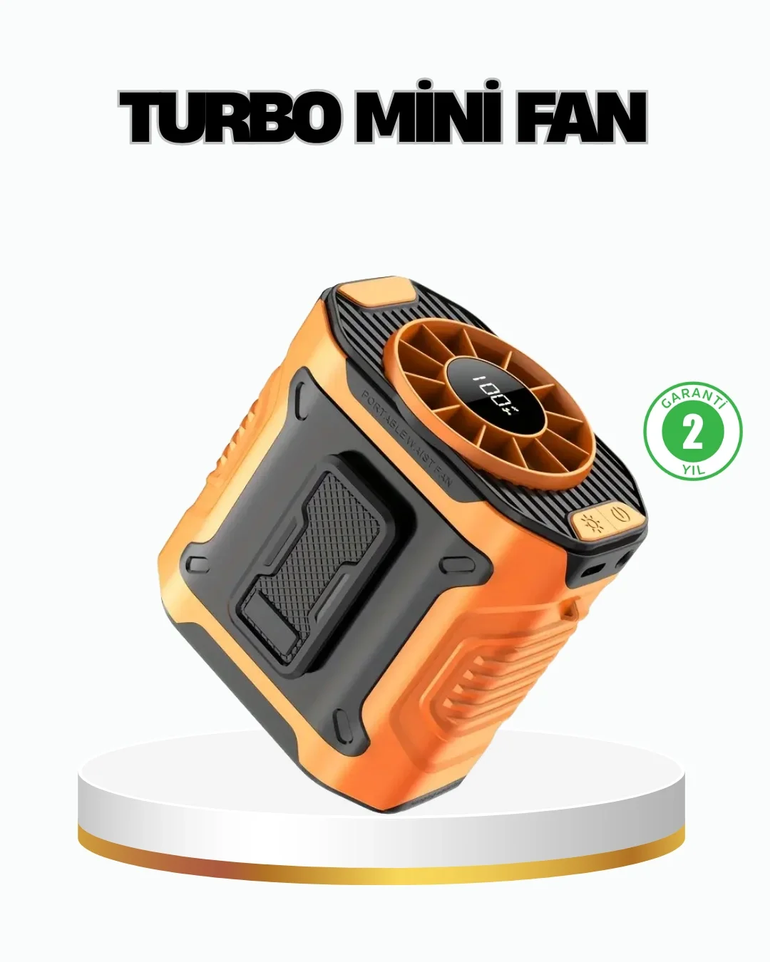Turbo Mini Taşınabilir Fan – 100 Kademeli Dijital Hız Kontrolü ve Type-C Şarj Turbo Mini Taşınabilir Fan – 100 Kademeli Dijital Hız Kontrolü ve Type-C Şarj