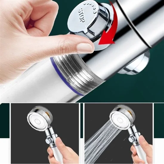 Turbo Pervaneli Ve Filtreli Su Tasarruflu 360 Derece Dönebilen Tazyikli Duş Başlığı Bx40 Fiyatı, Yorumları ve Özellikleri