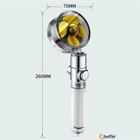 Turbo Pervaneli ve Filtreli Su Tasarruflu 360 Derece Dönebilen Tazyikli Duş Başlığı Fiyatı, Yorumları ve Özellikleri