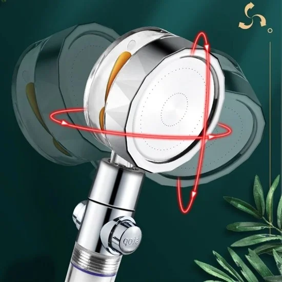 Turbo Pervaneli Ve Filtreli Su Tasarruflu 360 Derece Dönebilen Tazyikli Duş Başlığı Bx40 Fiyatı, Yorumları ve Özellikleri