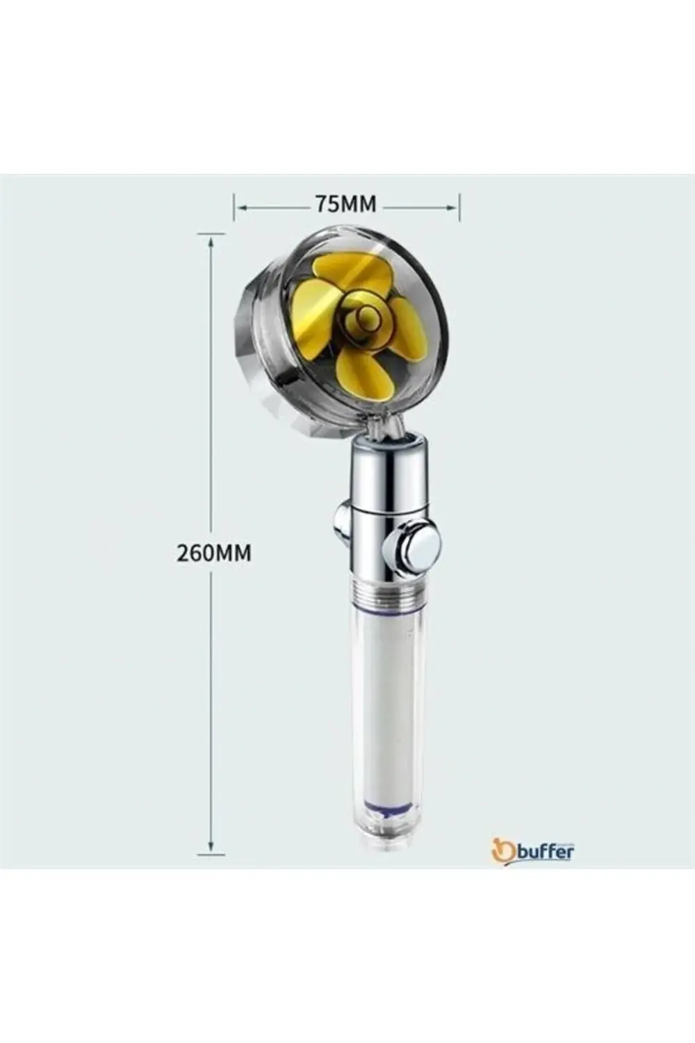 ® Turbo Pervaneli ve Filtreli Su Tasarruflu 360 Derece Dönebilen