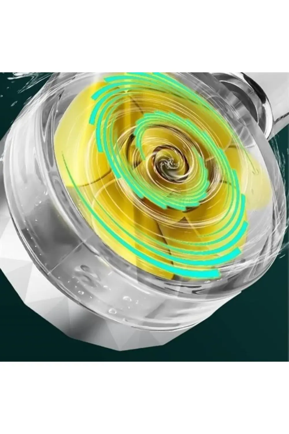 ® Turbo Pervaneli ve Filtreli Su Tasarruflu 360 Derece Dönebilen