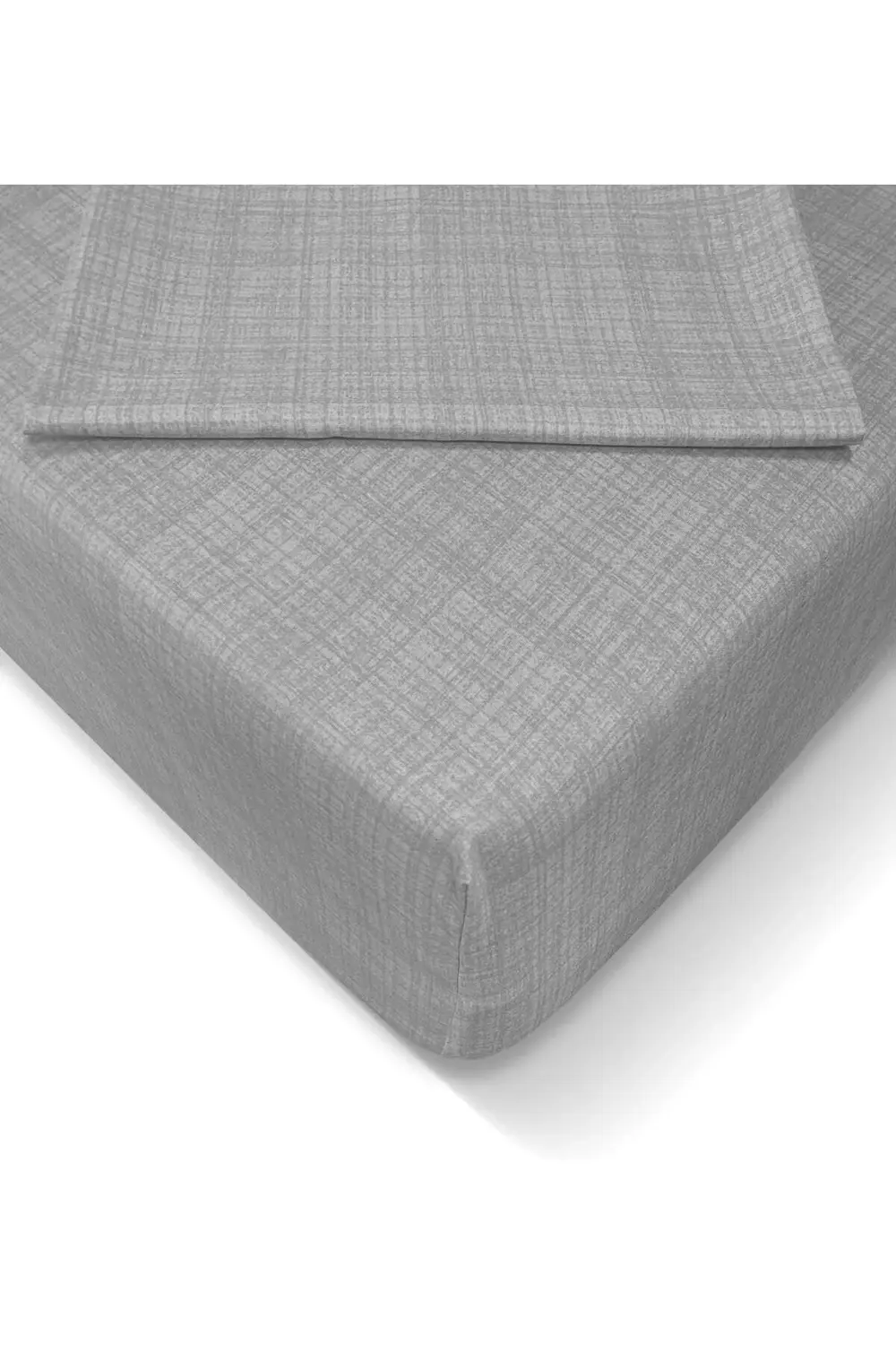 Turca AT7623 Ranforce 160x200cm Lastikli Çarşaf Seti, Gri BAGHOOU