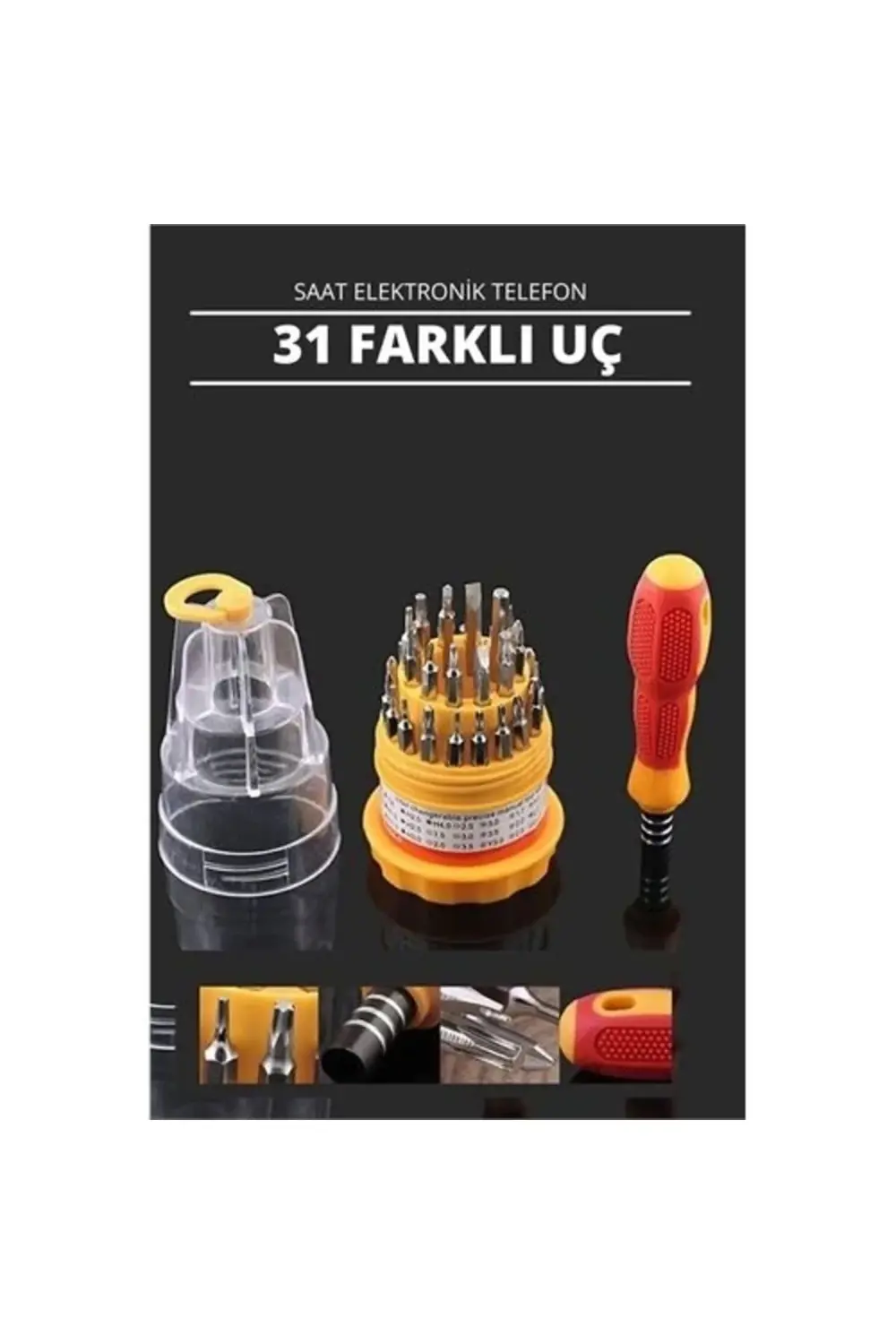 Turk 30 Uçlu Tornavida Seti - Saat Tornavidası - Telefon Tamir To