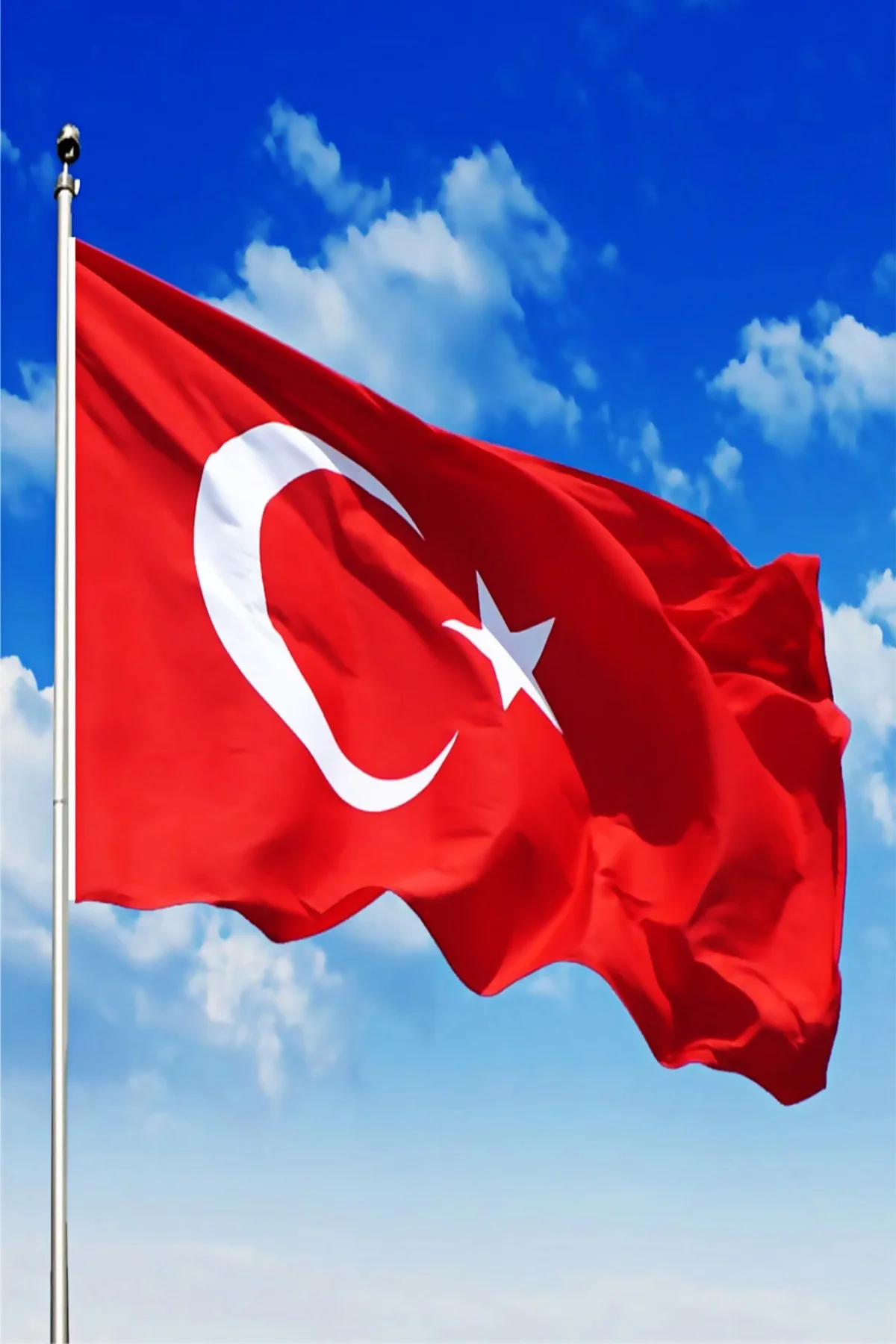 Türk Bayrağı 100x150 cm 1.Kalite raşel Kumaş