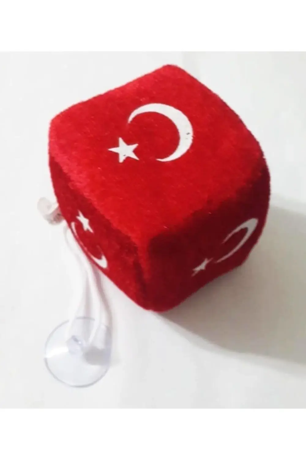 Türk Bayrağı Küp Peluş Araba Süsü
