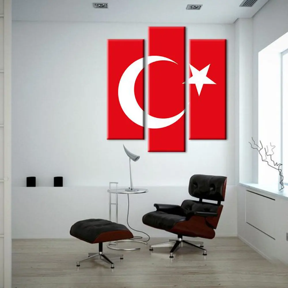 Türk Bayrak Kanvas Tablo Türk Bayrak Kanvas Tablo