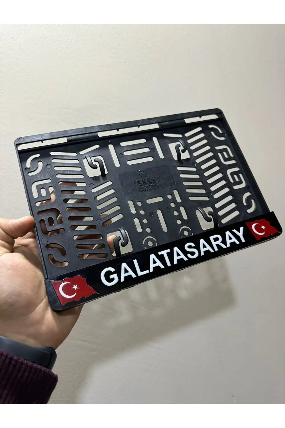 TÜRK BAYRAKLI KİŞİYE ÖZEL PLEKSİ MOTORSİKLET PLAKALIK