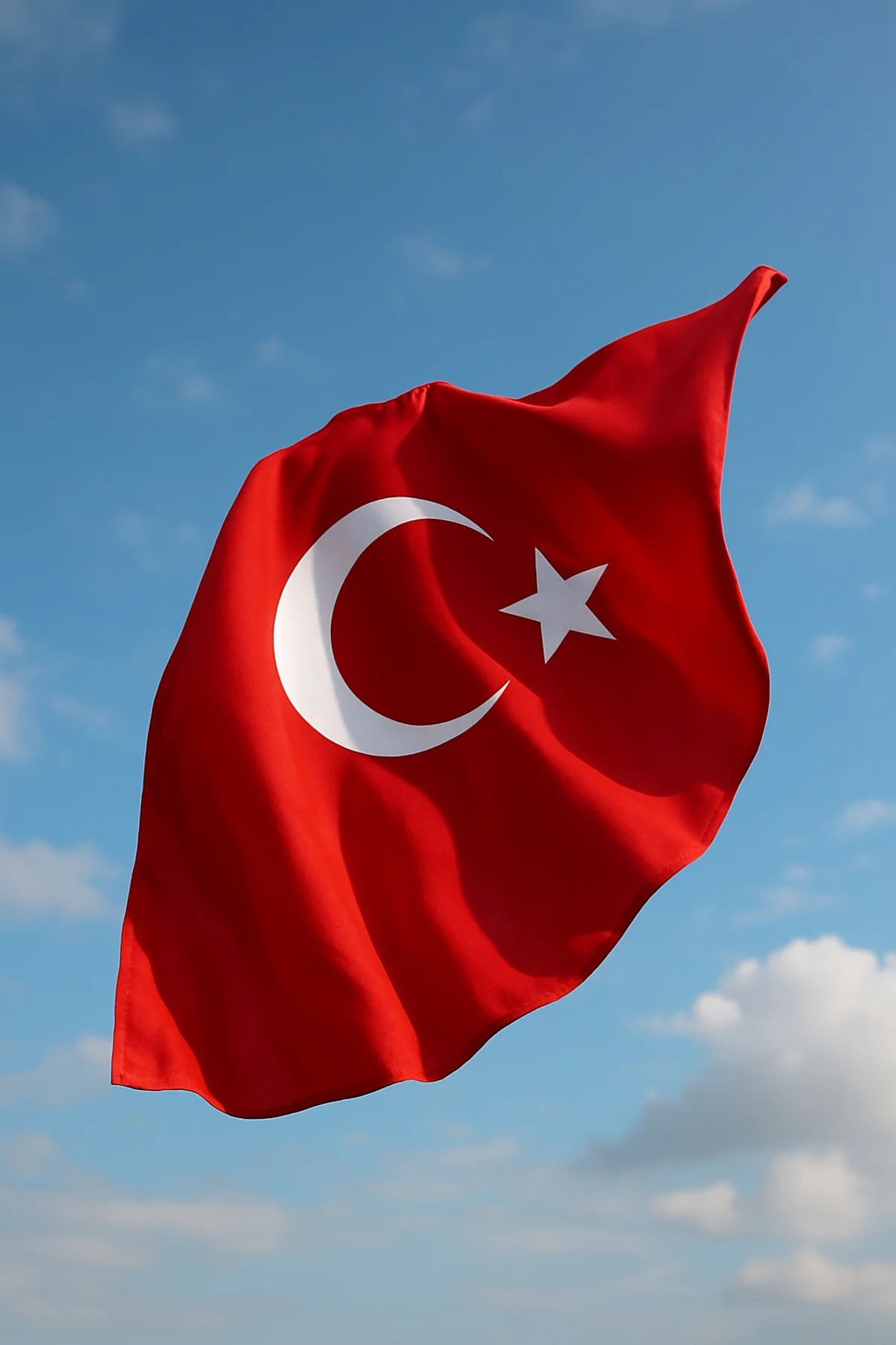 türk bayraklı pelerin