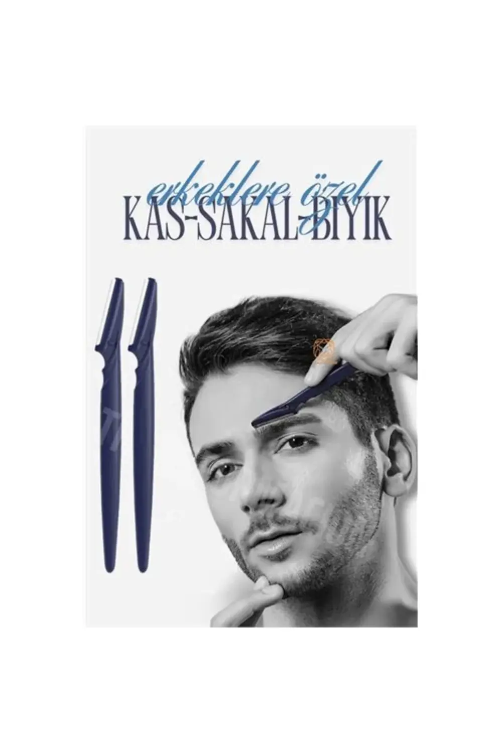 Turk Erkek Kaş Şekillendirme Tüy Alma Jileti 2 ADET