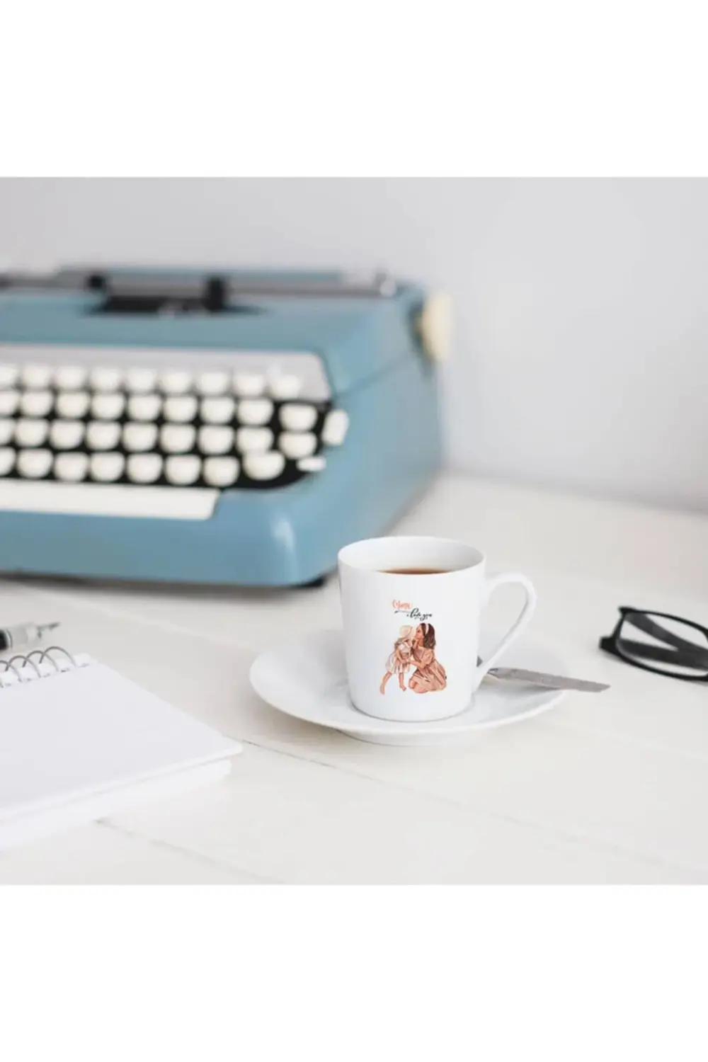 Türk Kahvesi Fincanı Anne Kız Anneler Günü