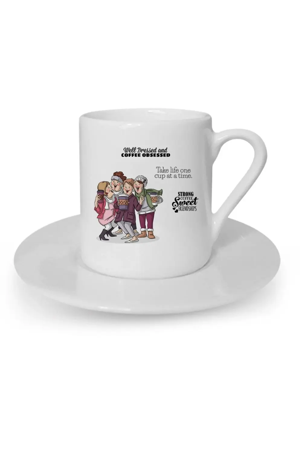 Türk Kahvesi Fincanı Arkadaşlık Kardeşlik Dostluk