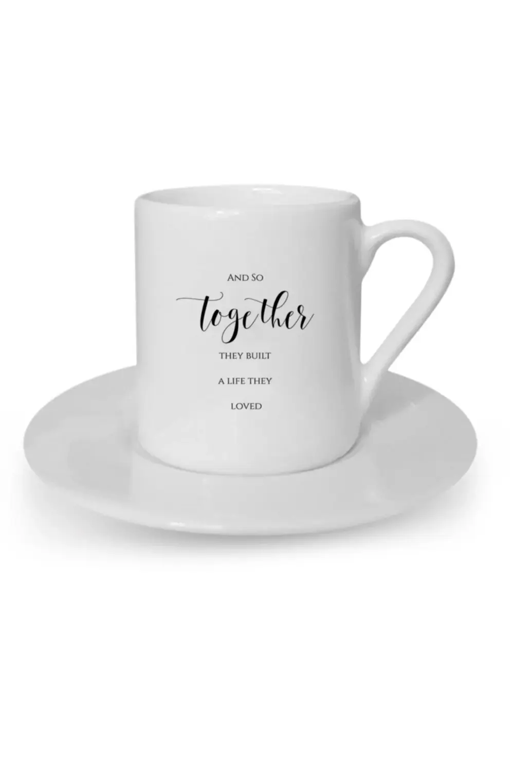 Türk Kahvesi Fincanı Aşk Sevgililer Günü