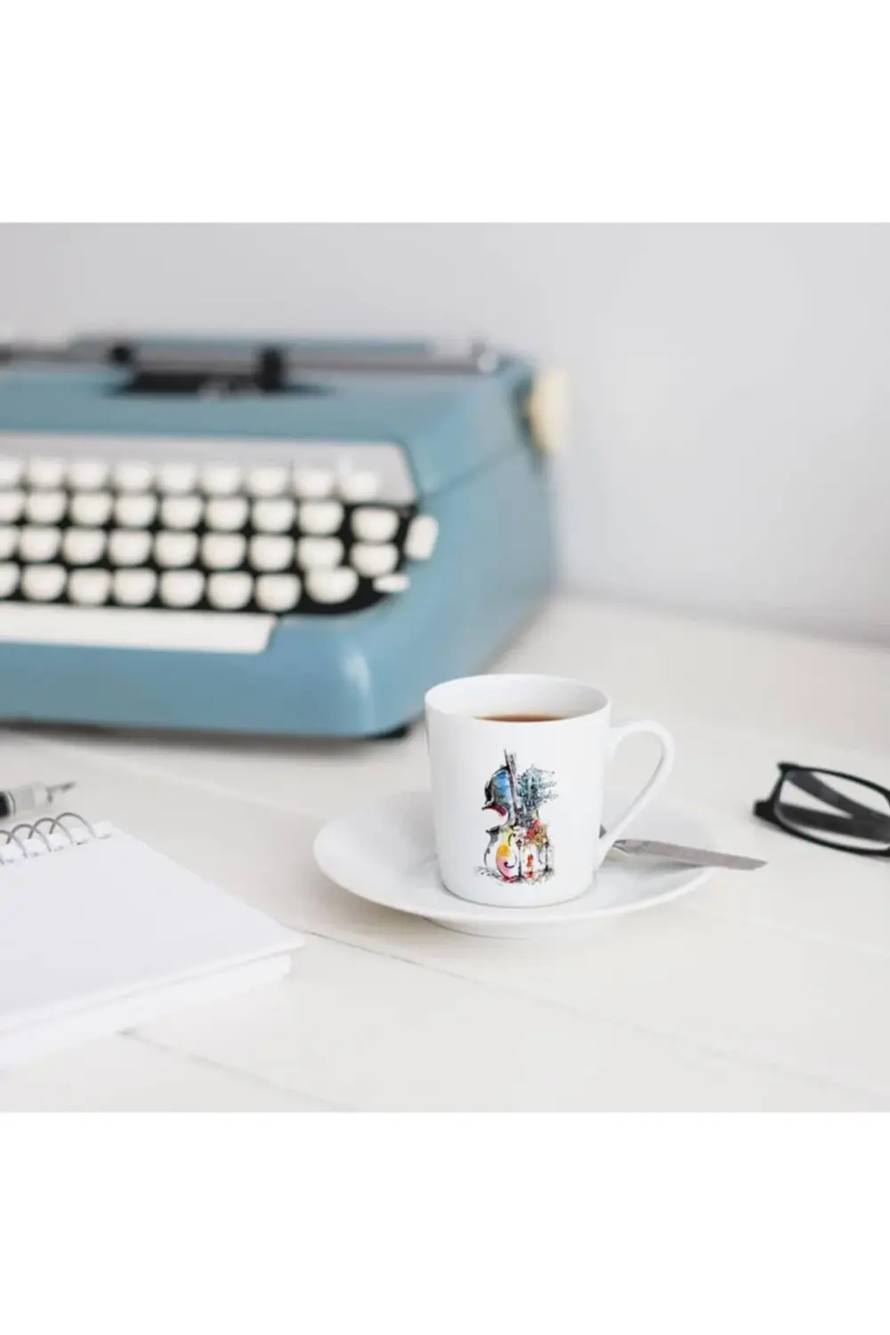 Türk Kahvesi Fincanı Keman Müzik