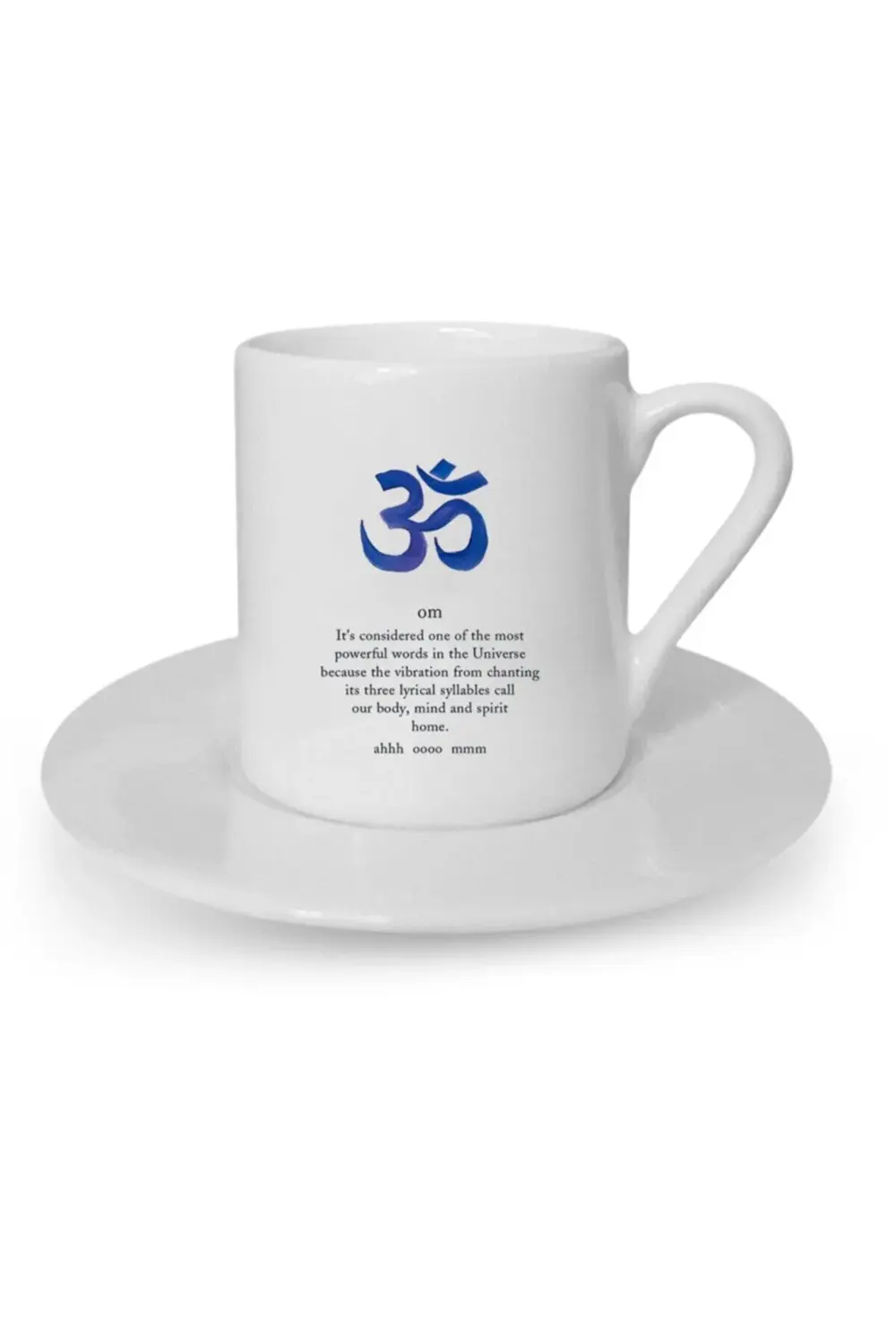 Türk Kahvesi Fincanı Om Meditasyon Yoga