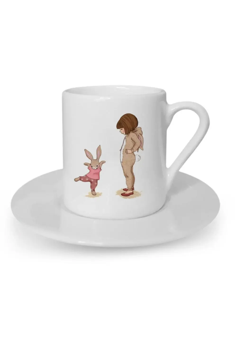 Türk Kahvesi Fincanı Vintage Dostluk Arkadaşlık Kardeşlik