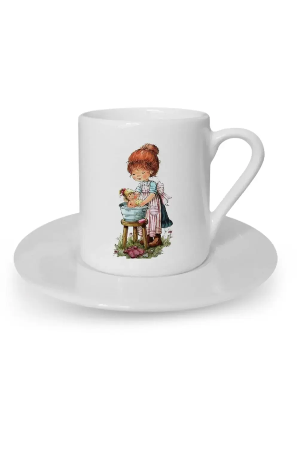 Türk Kahvesi Fincanı Vintage Dostluk Arkadaşlık Kardeşlik