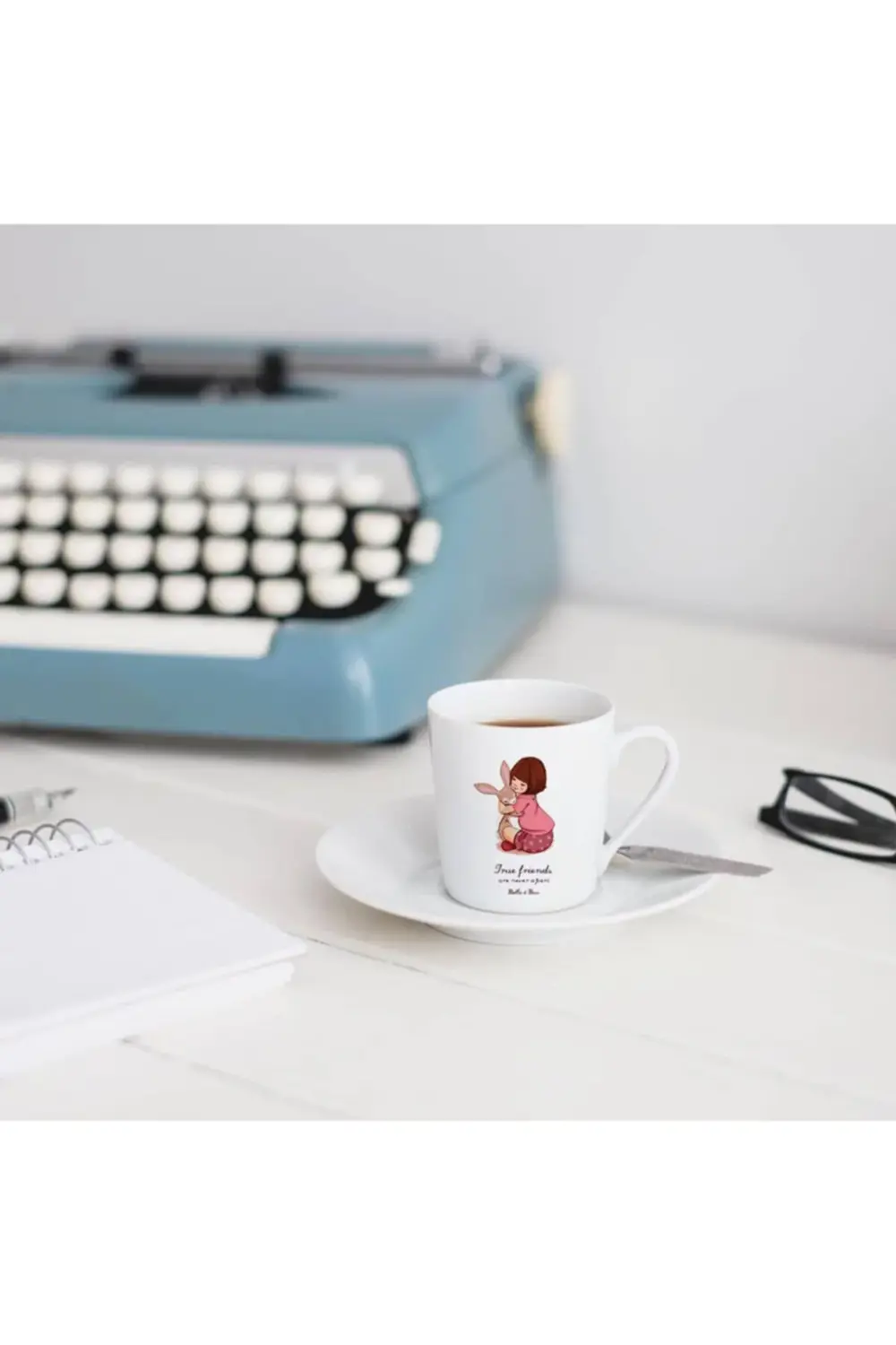 Türk Kahvesi Fincanı Vintage Dostluk Arkadaşlık Kardeşlik