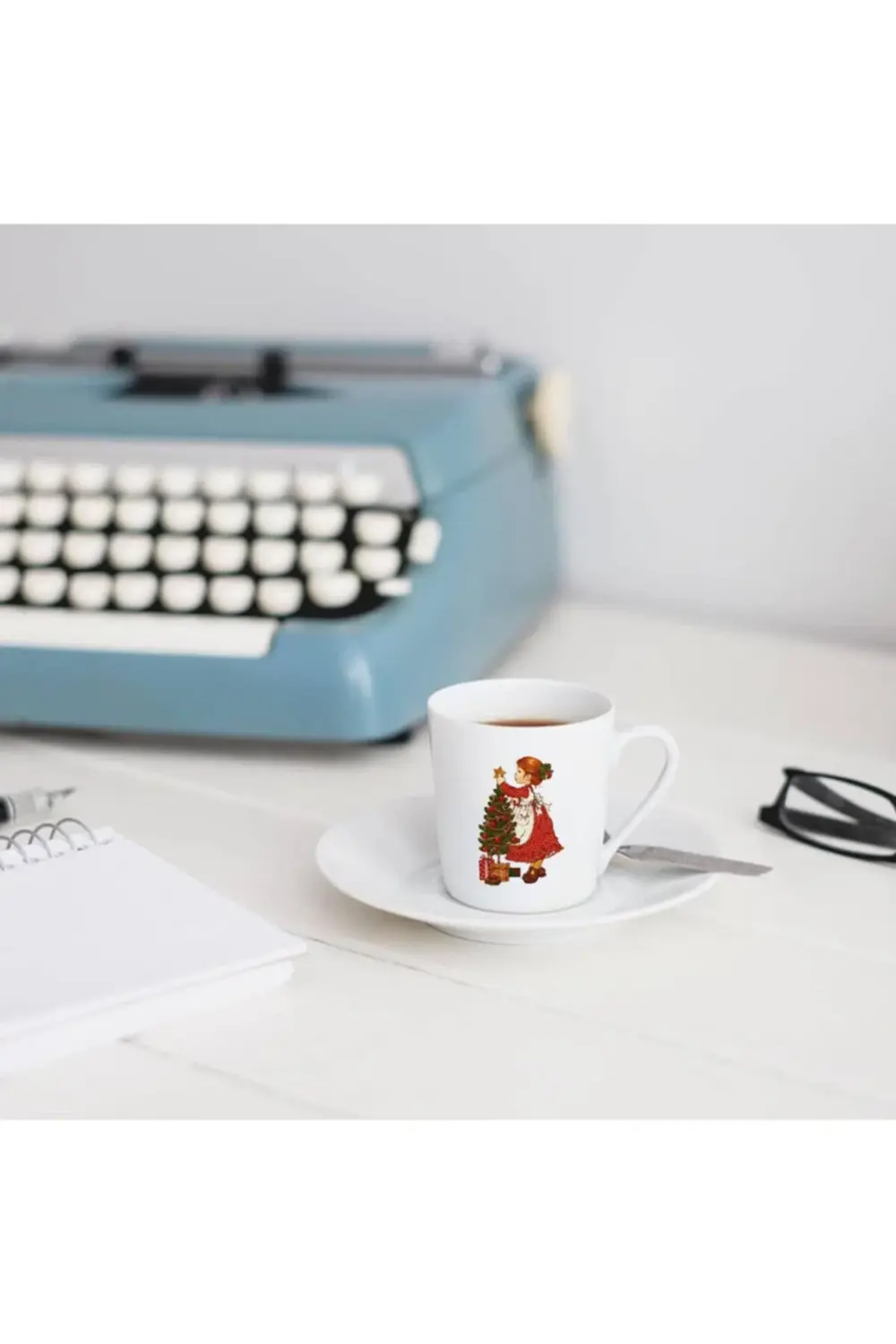 Türk Kahvesi Fincanı Vintage Yılbaşı