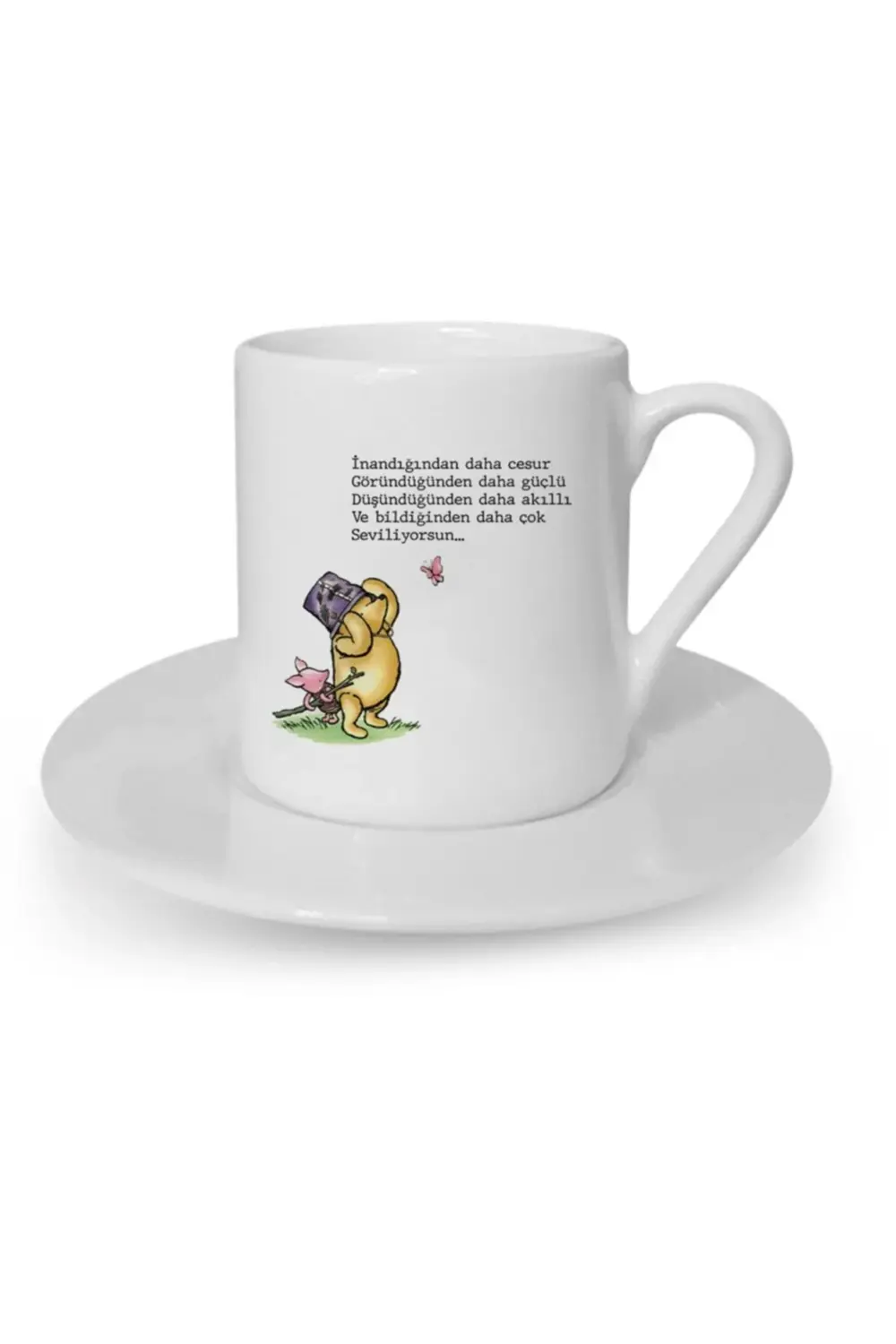 Türk Kahvesi Fincanı Winnie The Pooh Dostluk Arkadaşlık Kardeşlik