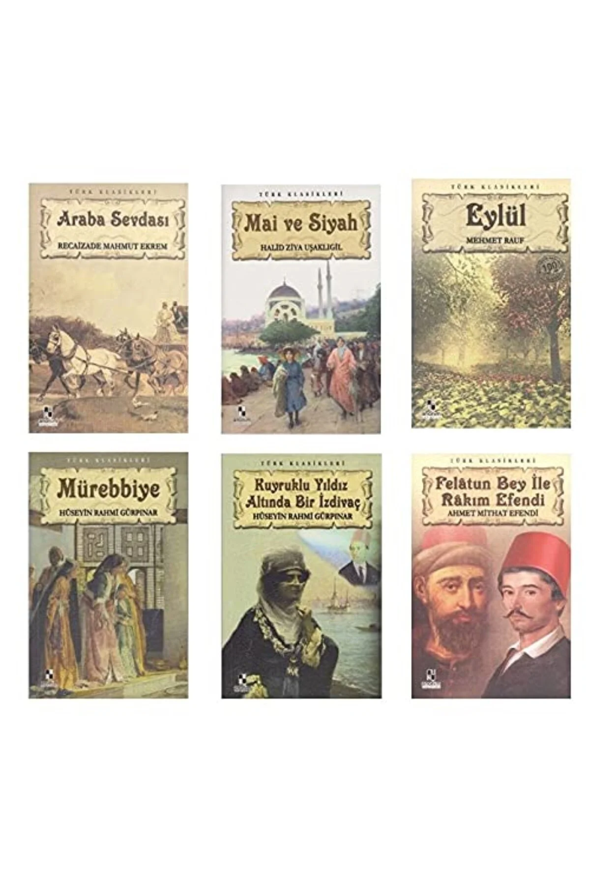 Türk Klasikleri Seti - En Çok Okunan Türk Klasikleri ( 6 Kitap )