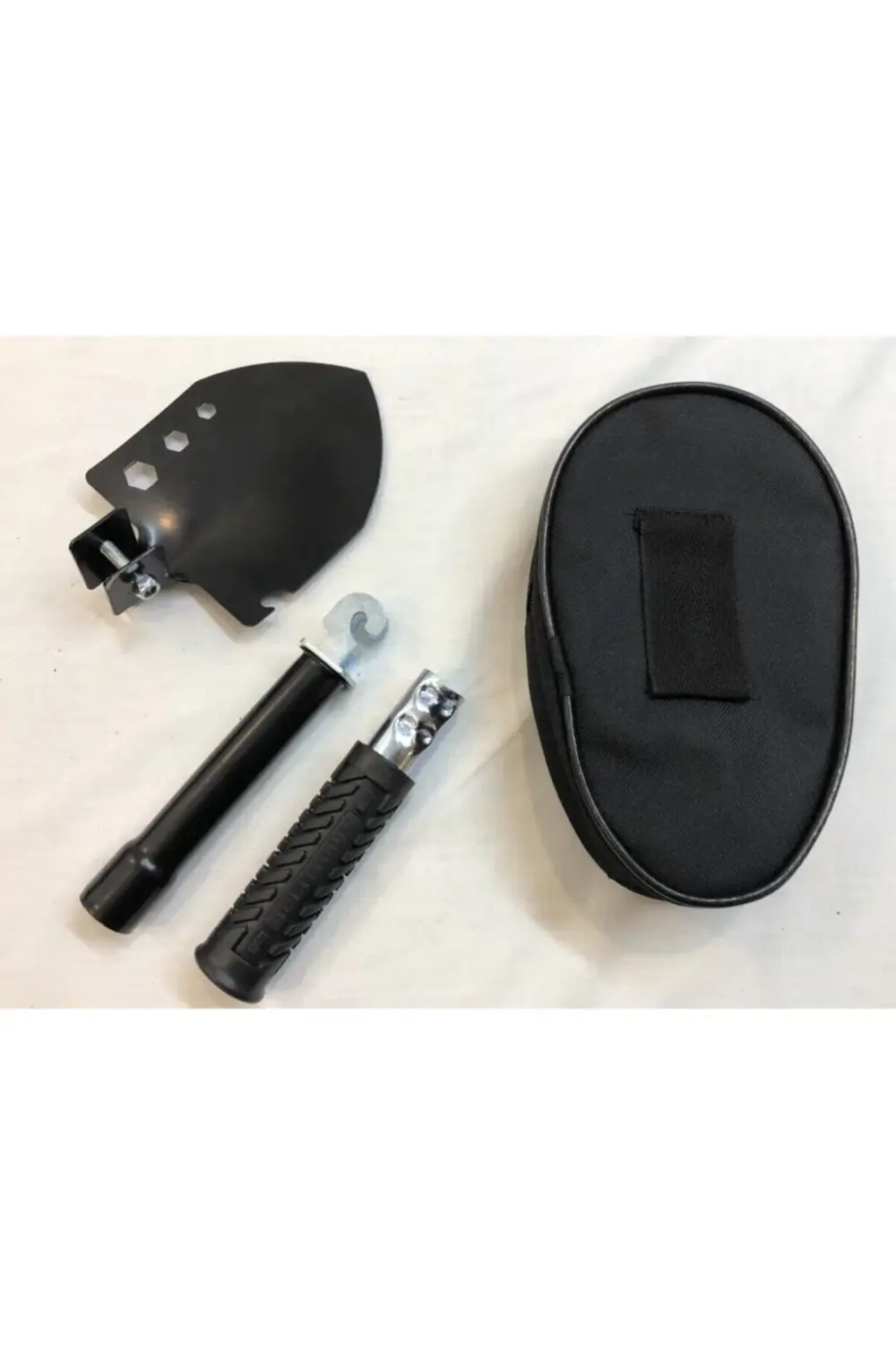 Türk Malı Özel Siyah Branda Çantasında Paslanmaz Çelik Katlanır K