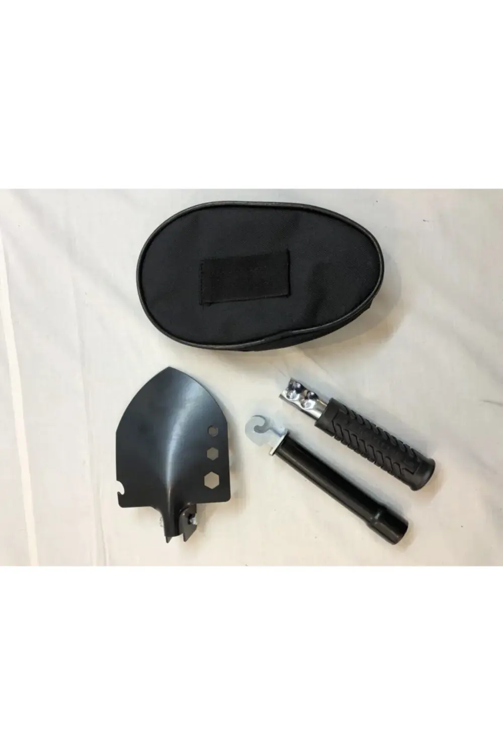 Türk Malı Özel Siyah Branda Çantasında Paslanmaz Çelik Katlanır K