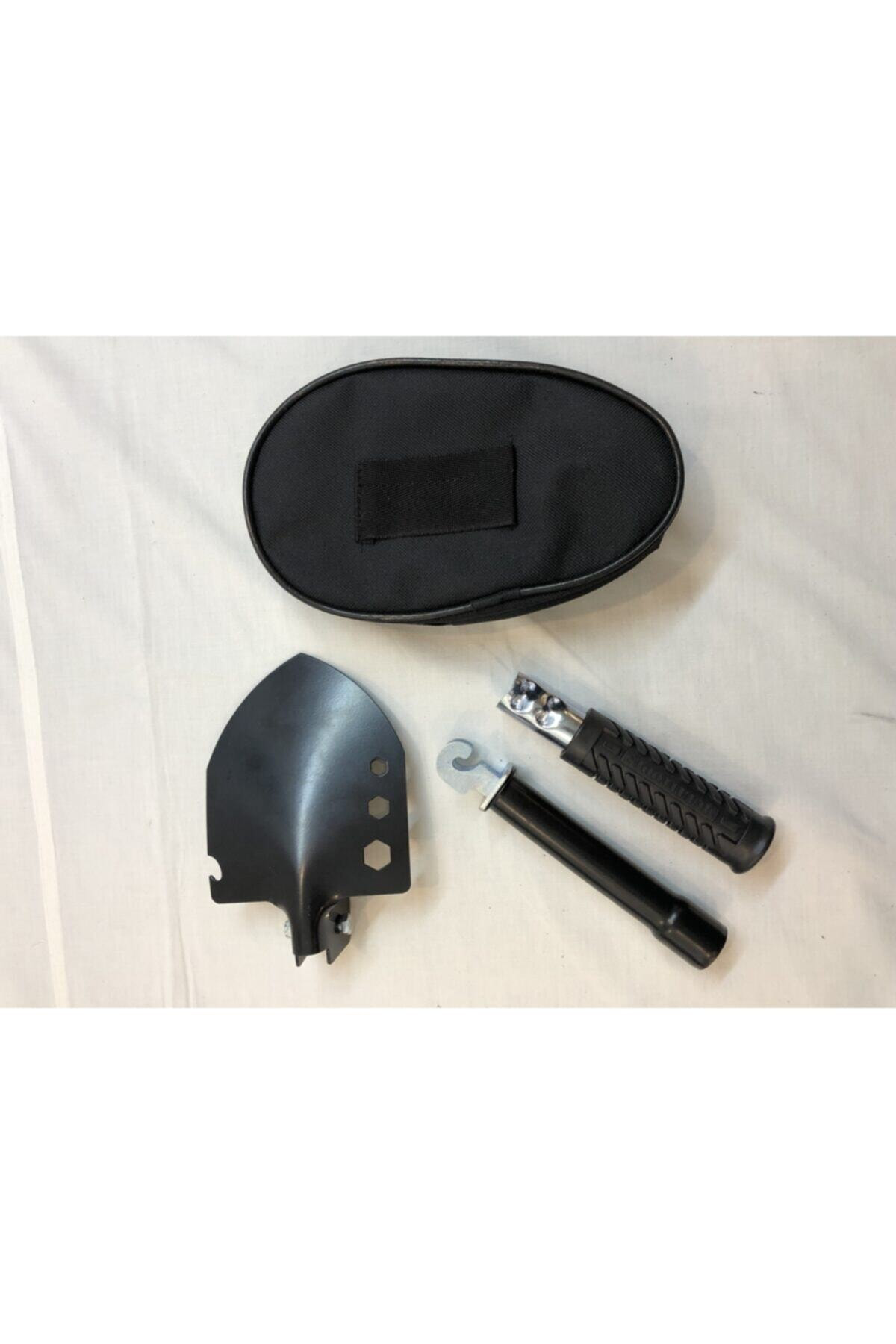 Türk Malı Özel Siyah Branda Çantasında Paslanmaz Çelik Katlanır K