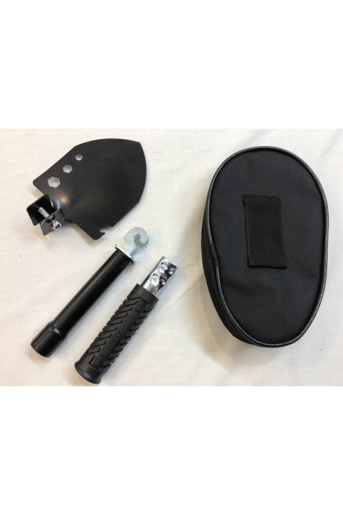 Türk Malı Özel Siyah Branda Çantasında Paslanmaz Çelik Katlanır K