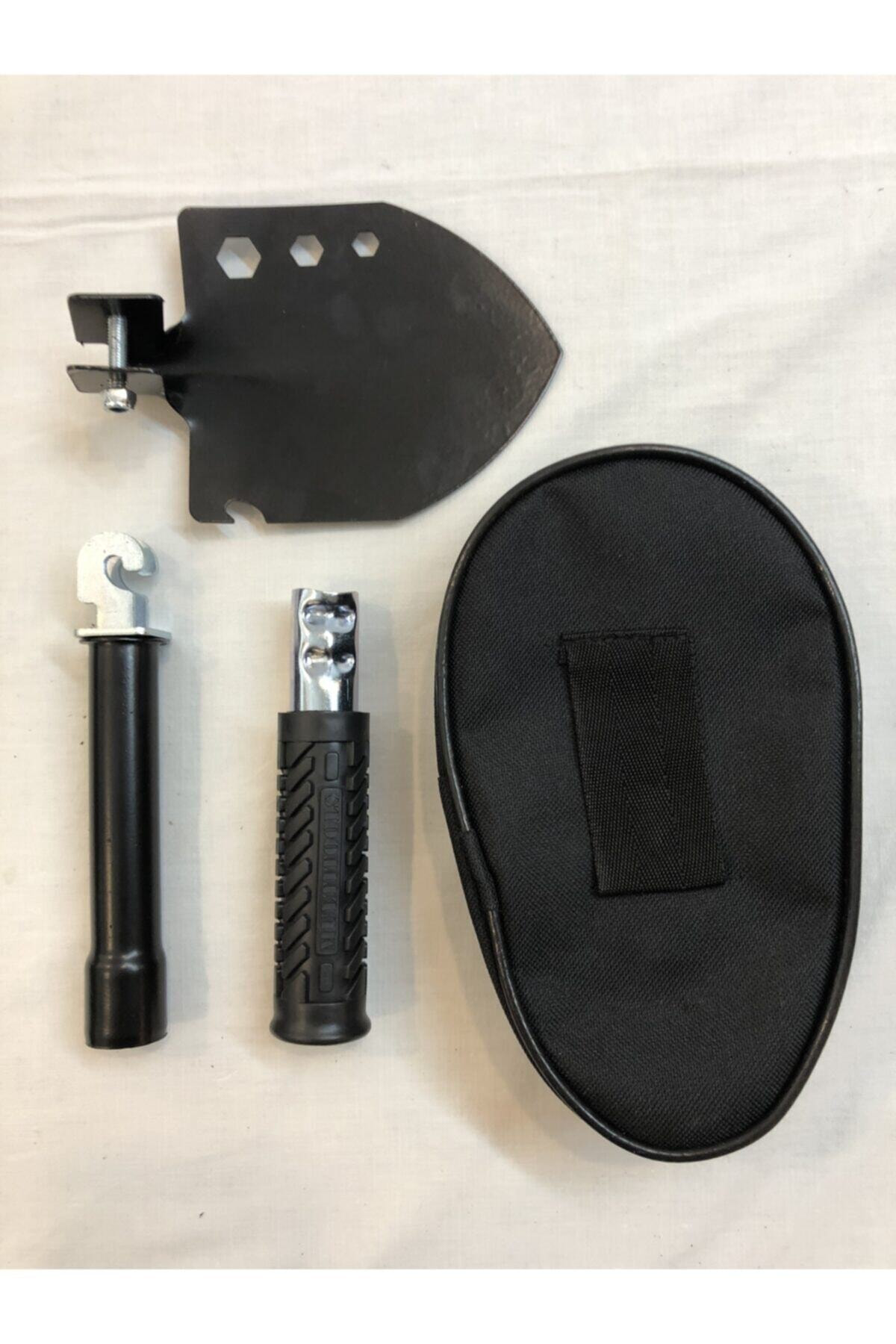 Türk Malı Özel Siyah Branda Çantasında Paslanmaz Çelik Katlanır K