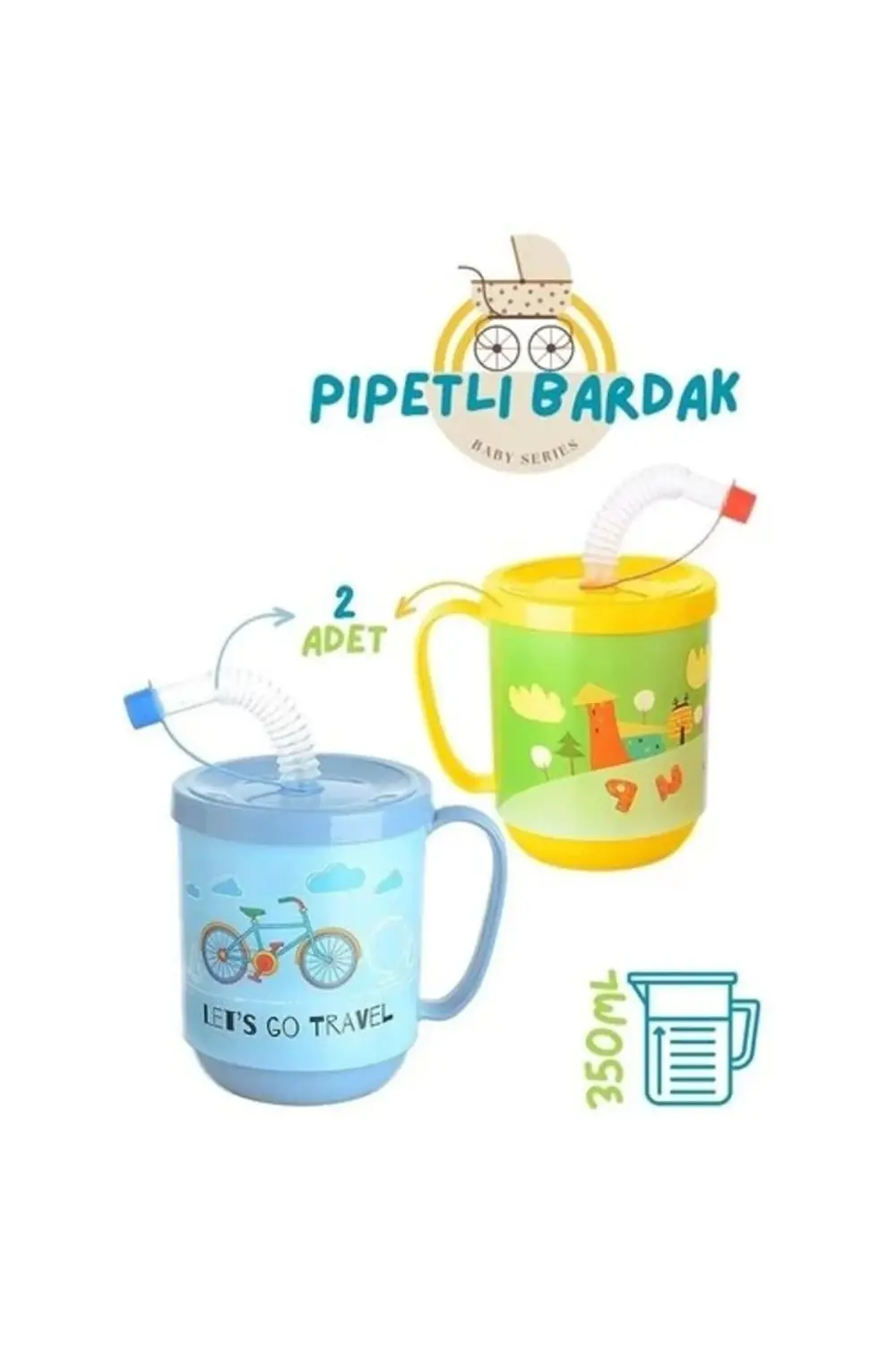 Turk Pipetli Bardak 2 li Momma Design Turk Pipetli Bardak 2 li Momma Design