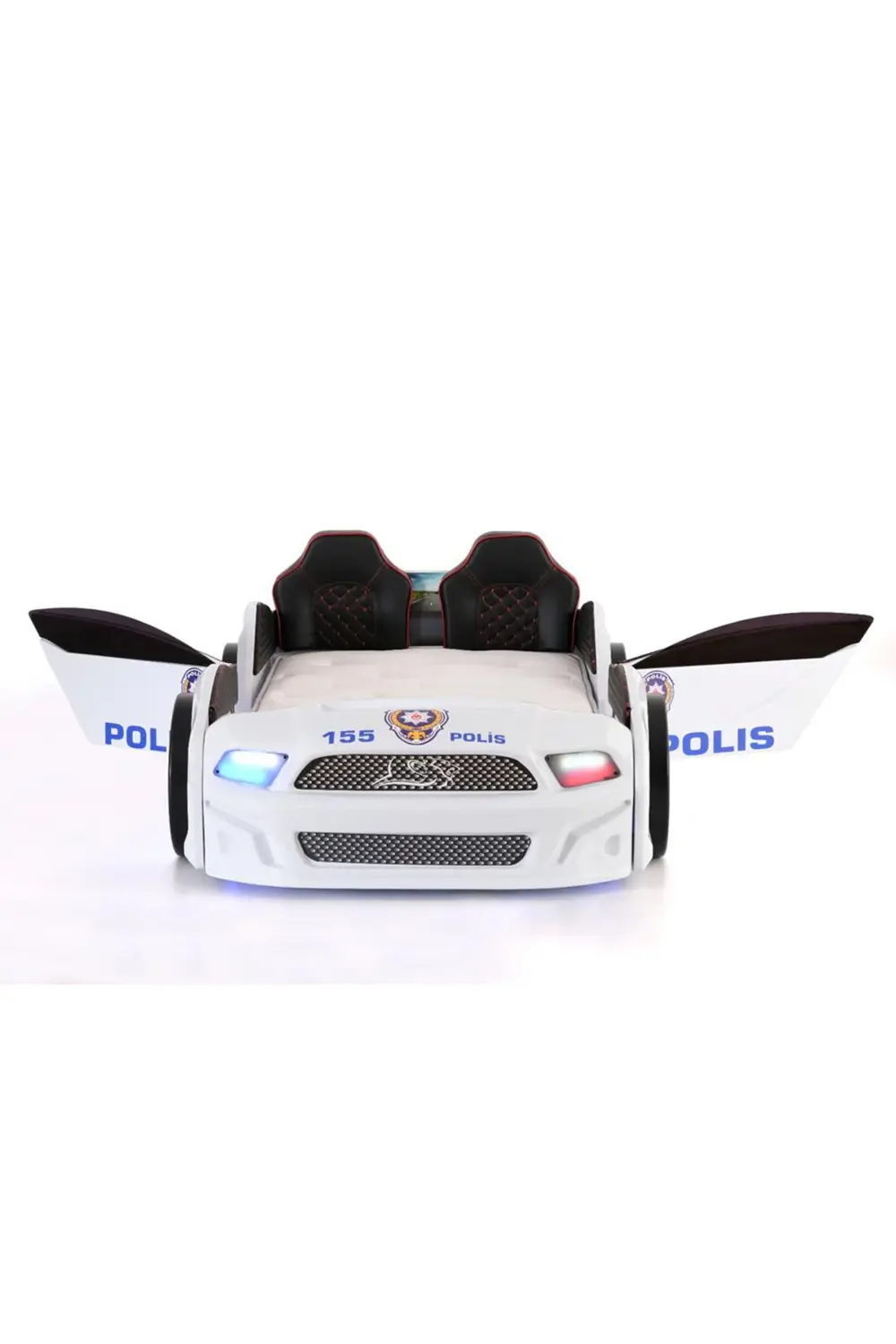 Türk Polis Arabalı Yatak Kapıları Açılan Mustang Full Ledli Kuman