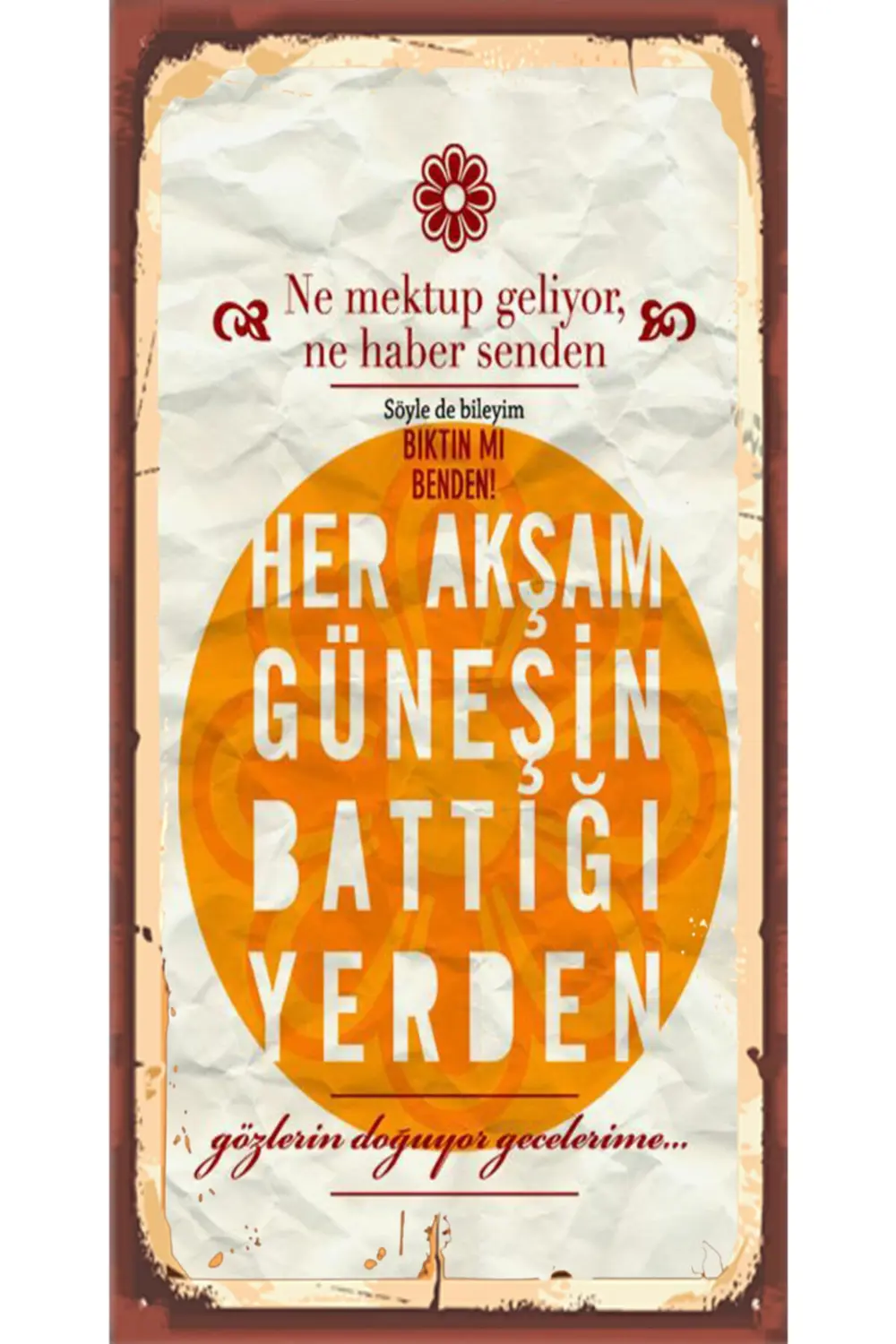 Türk Sanat Müziği Temalı 6'lı Ahşap Duvar Poster Seti - Hbb Özel 