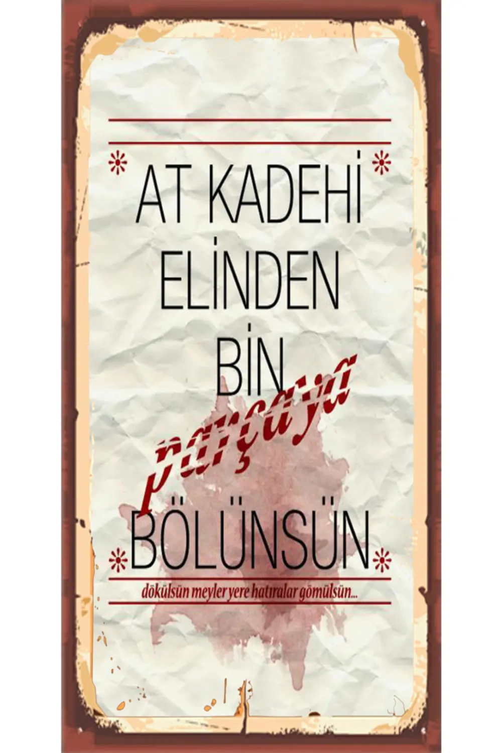 Türk Sanat Müziği Temalı 6'lı Ahşap Duvar Poster Seti - Hbb Özel 