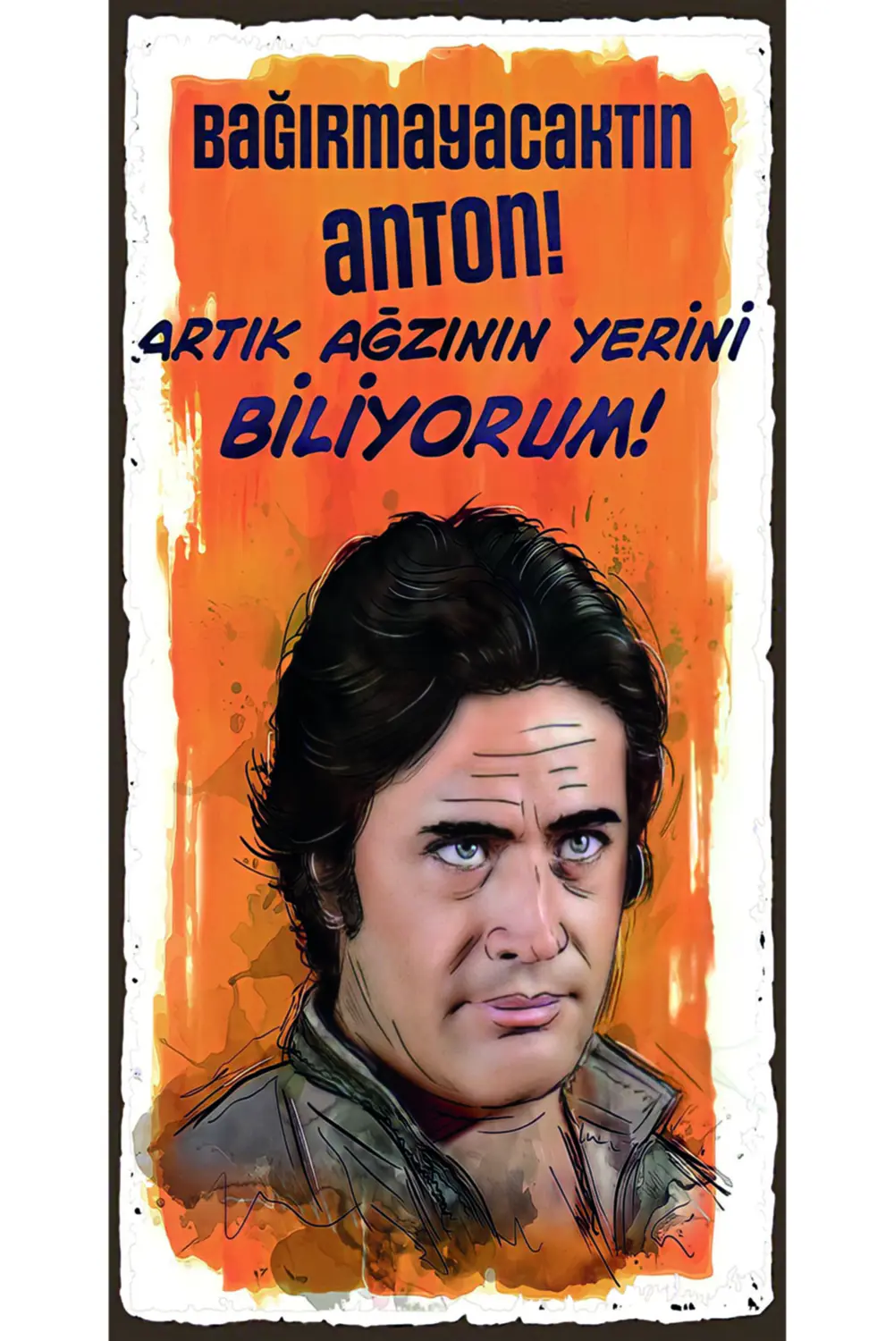 Türk Sineması Yeşilçam Özel Kolleksiyonu Tasarım Ahşap Poster