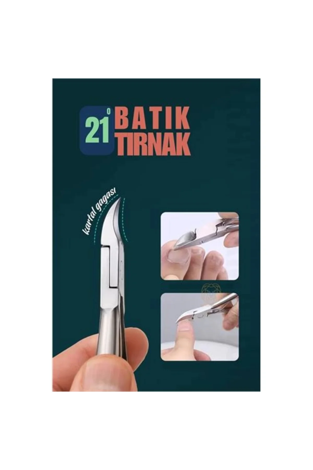 Turk Tırnak Batık Makası Pedikür Makası Paslanmaz Çelik Profesyon