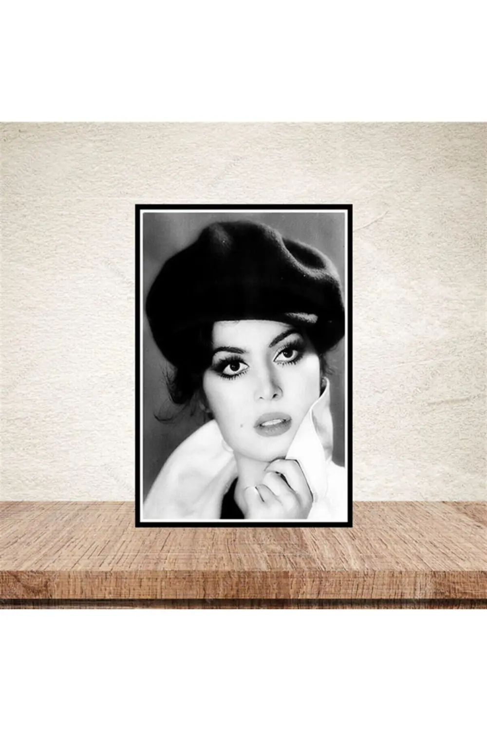 Türkan Şoray Retro Ahşap Poster