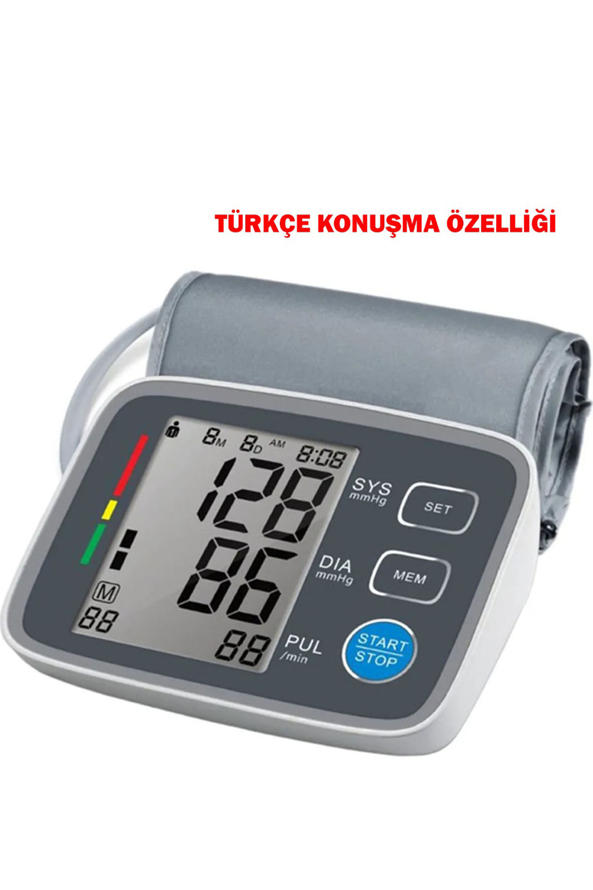 Türkçe Konuşan Dijital Tansiyon Aleti 180 Adet Hafızalı Mnnpazar