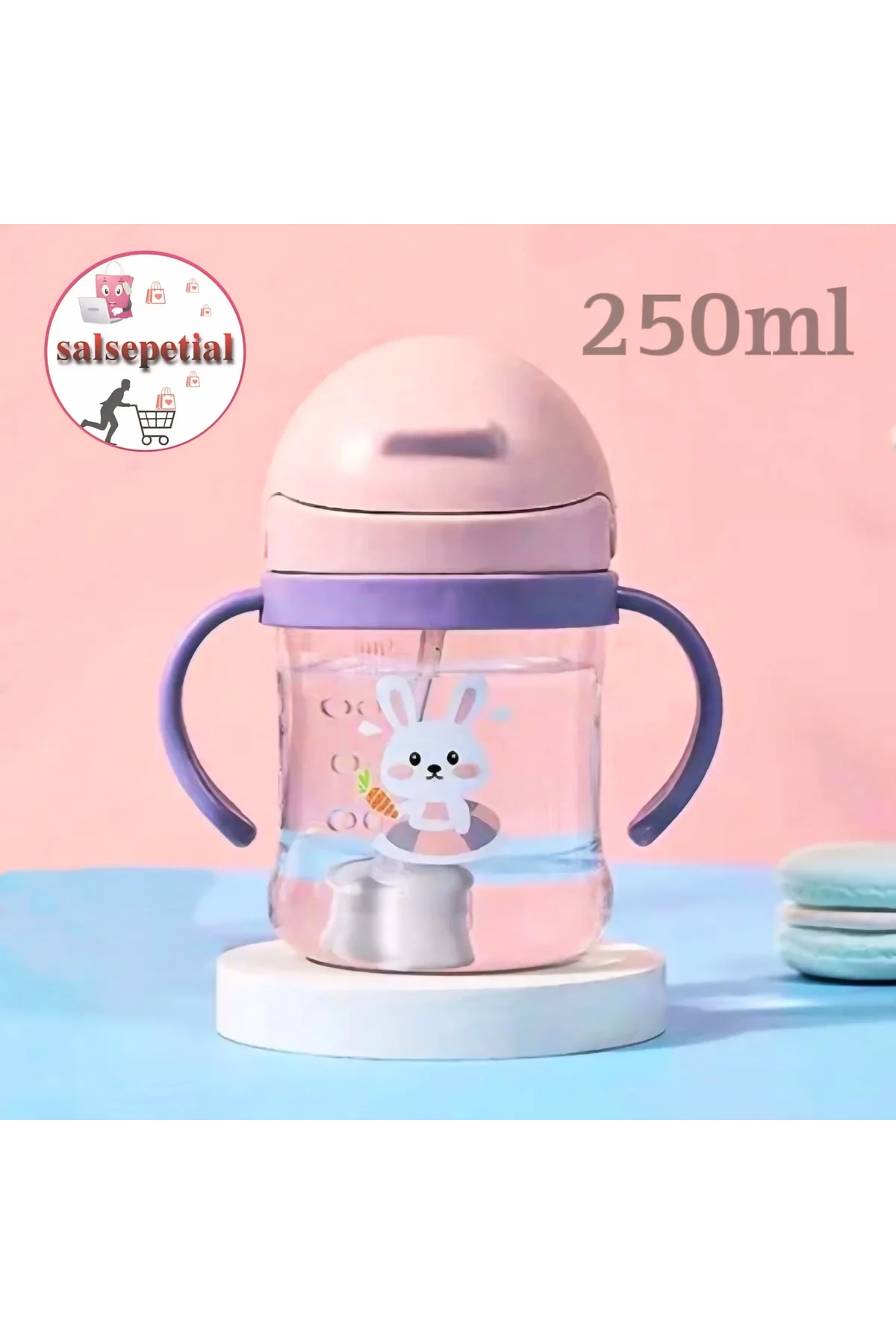 Türkçe Konuşan Şarkı Söyleyen 23cm Et Bebek 250ml Figürlü Pipetli