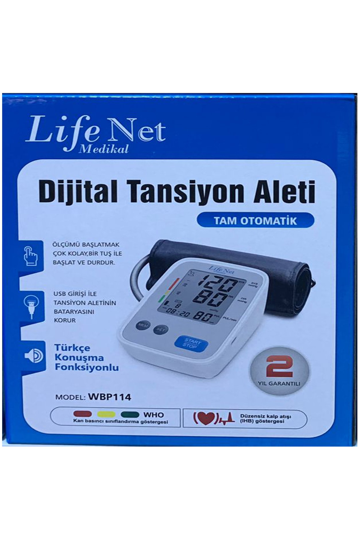 Türkçe Konuşan Üst Koldan Dijital Tansiyon Aleti Wbp114 Fiyatı, Yorumları ve Özellikleri