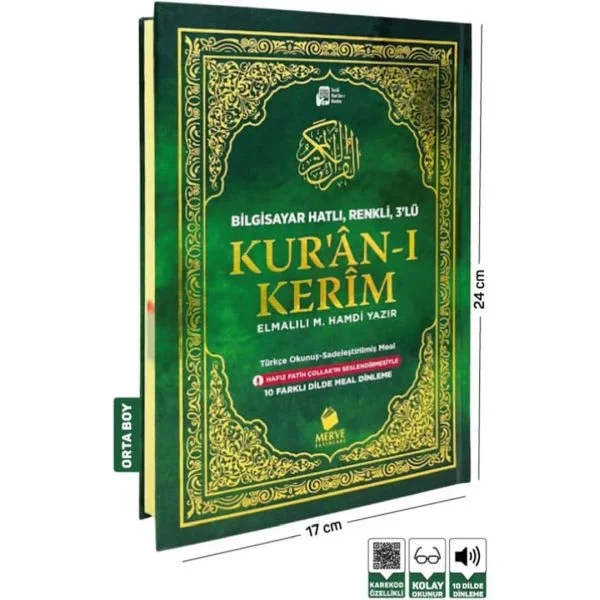 Türkçe Okunuşlu Kuranı Kerim Ve Meali 3’lü (Üçlü)-Orta Boy Fiyatı, Yorumları ve Özellikleri