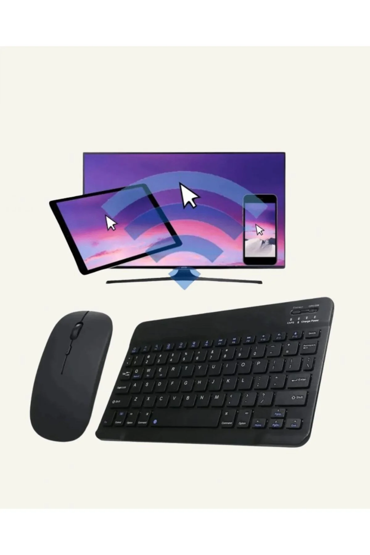 Türkçe Q Klavye Düzenli Rgb Kablosuz Klavye Mouse Set