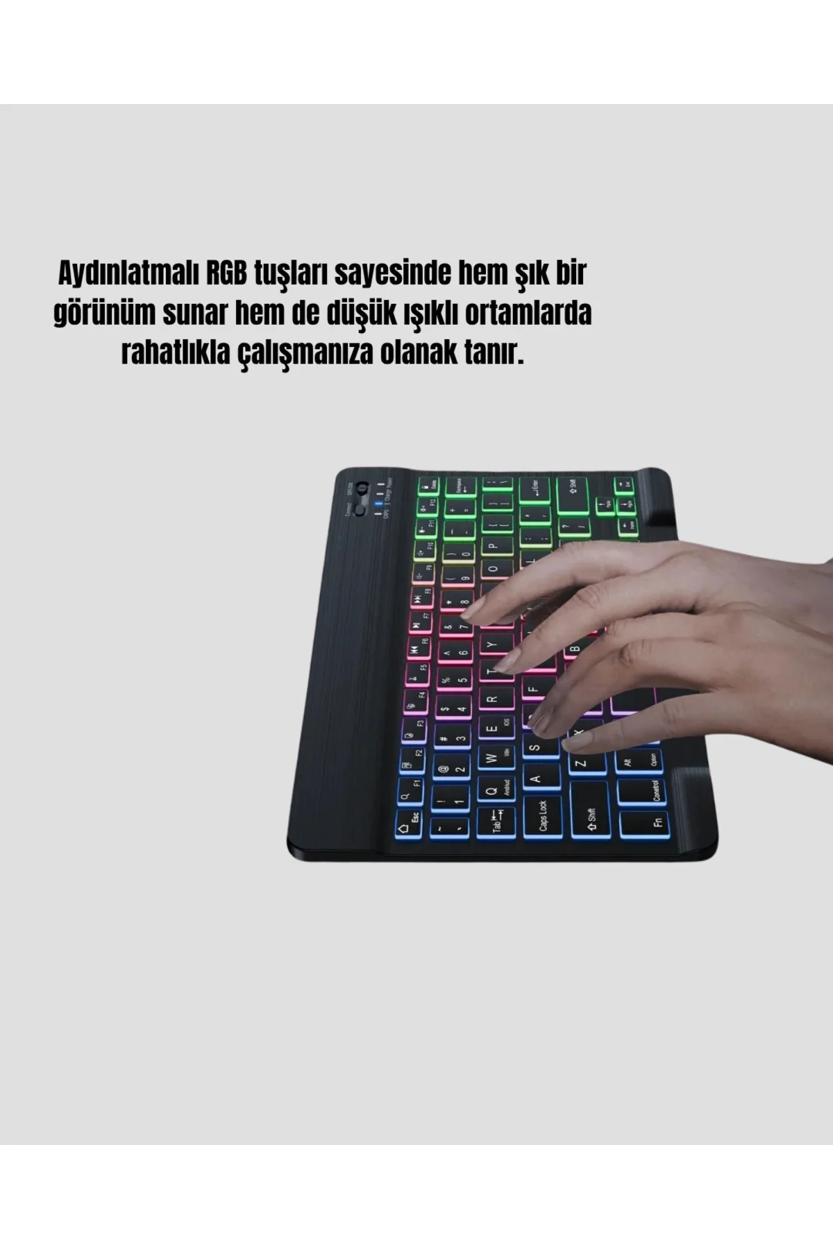 Türkçe Q Klavye Rgb Işıklı Ergonomik Tasarımlı