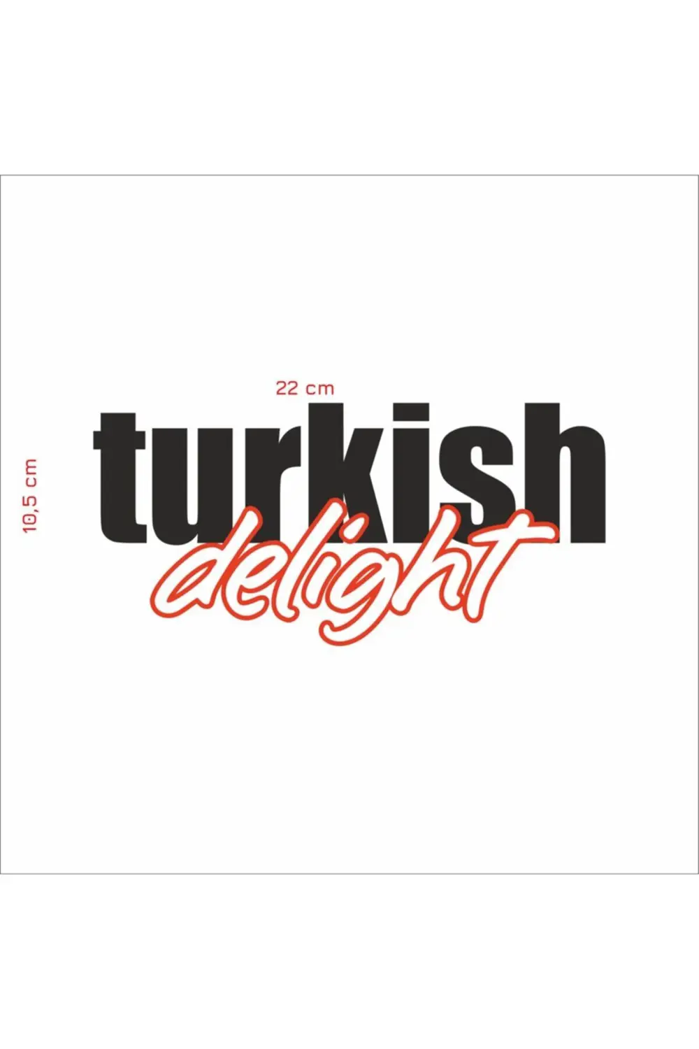 Turkish Delight Araç Yazısı Sticker