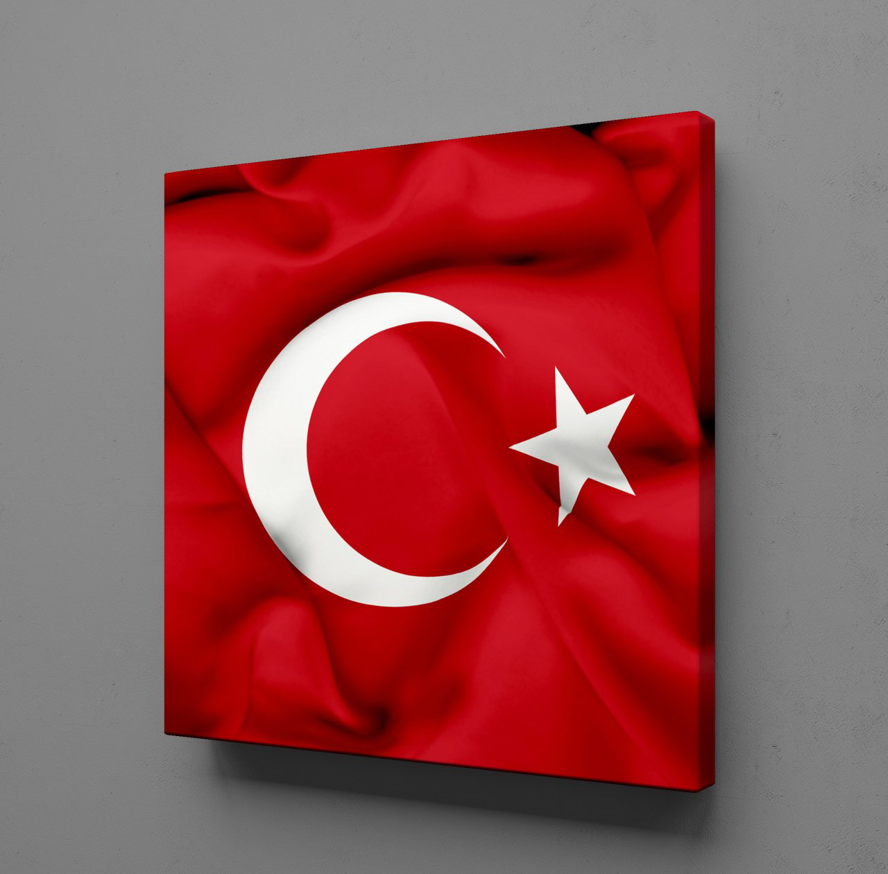 Technopa Türkiye Bayraği Kanvas Tablo Technopa Türkiye Bayraği Kanvas Tablo