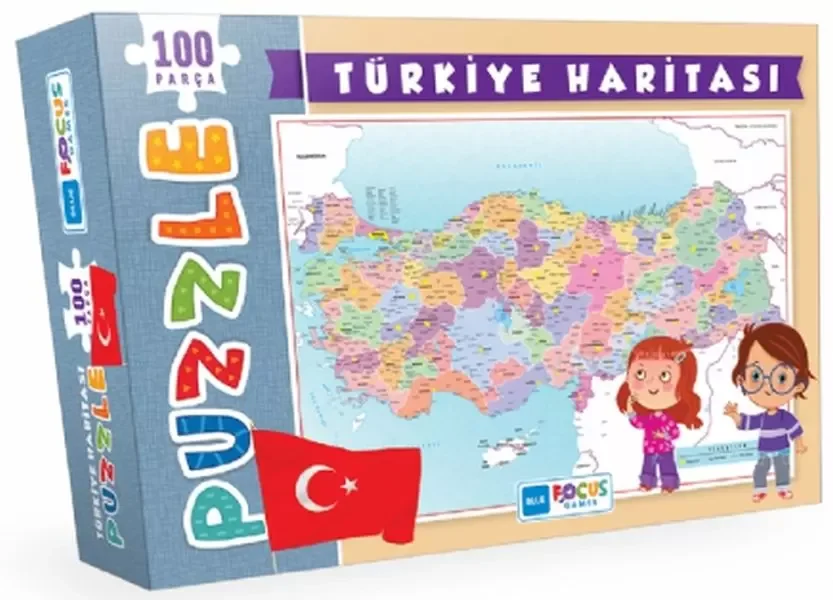 Türkiye Haritası - Puzzle 100 Parça