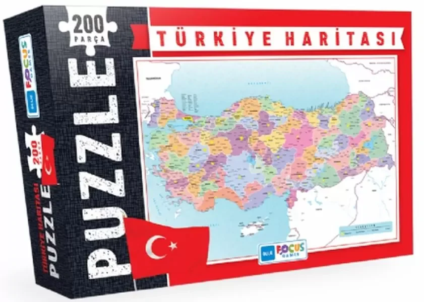Türkiye Haritası - Puzzle 200 Parça