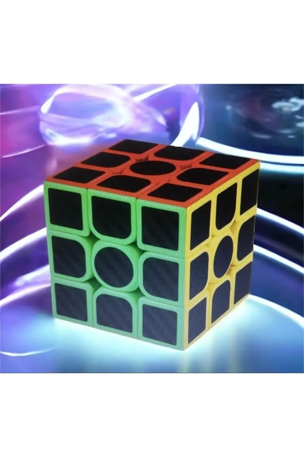 Türkiye Karbon Fiber 3x3x3 Profesyonel Hız Küpü, 6+ Yaş, Zeka Gel