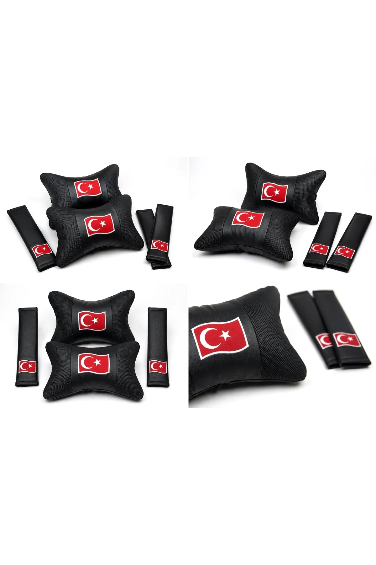 Türkiye Papyon Yastık Boyun Yastığı + Emniyet Kemeri Kılıfı Takım Türkiye Papyon Yastık Boyun Yastığı + Emniyet Kemeri Kılıfı Takım - Görsel 3