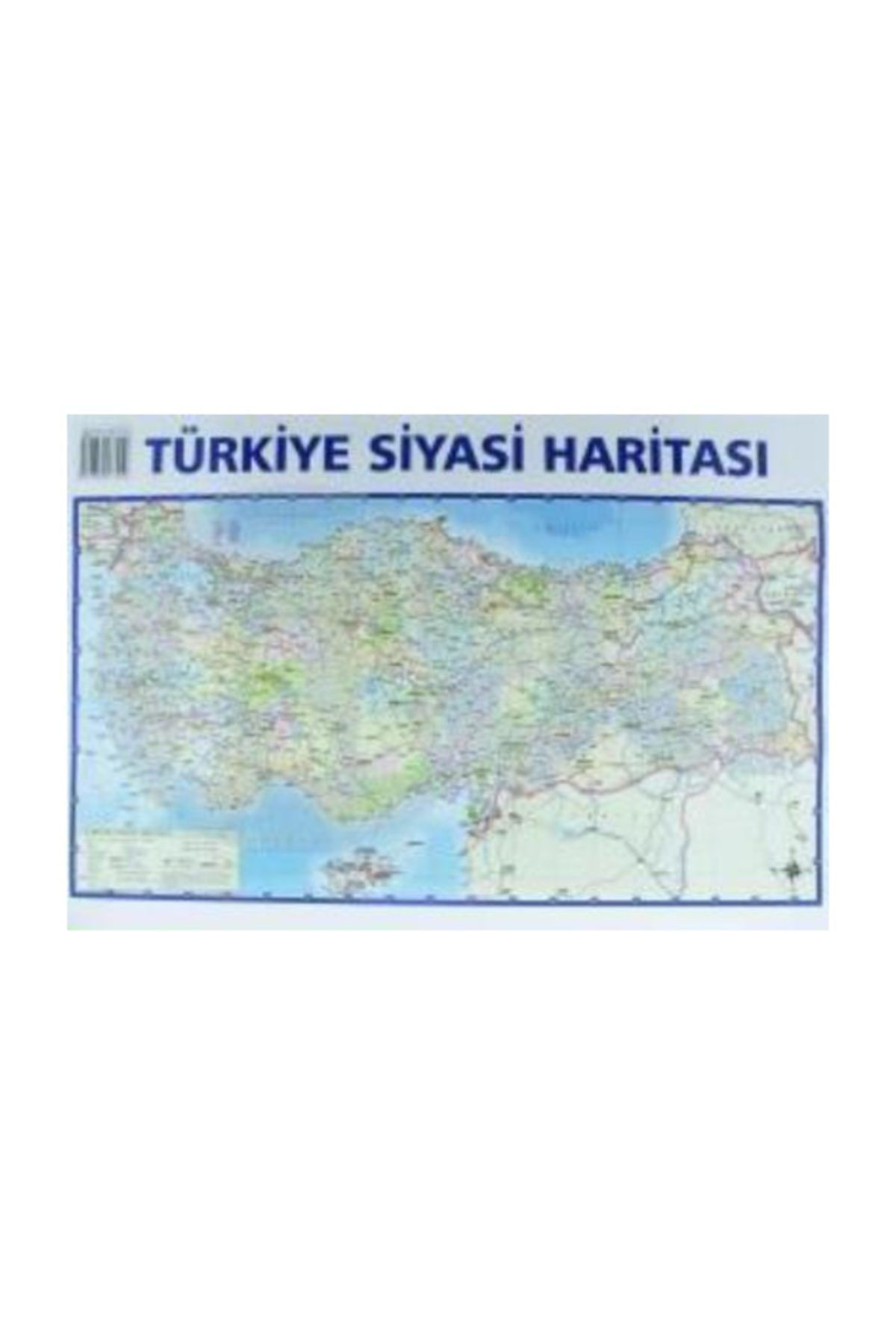Mepmedya Yayınları Türkiye Siyasi Haritası 50X70